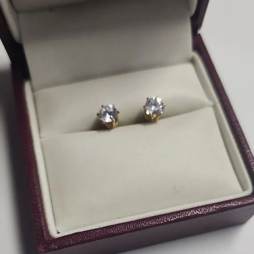 Gold Tone Stud Earrings